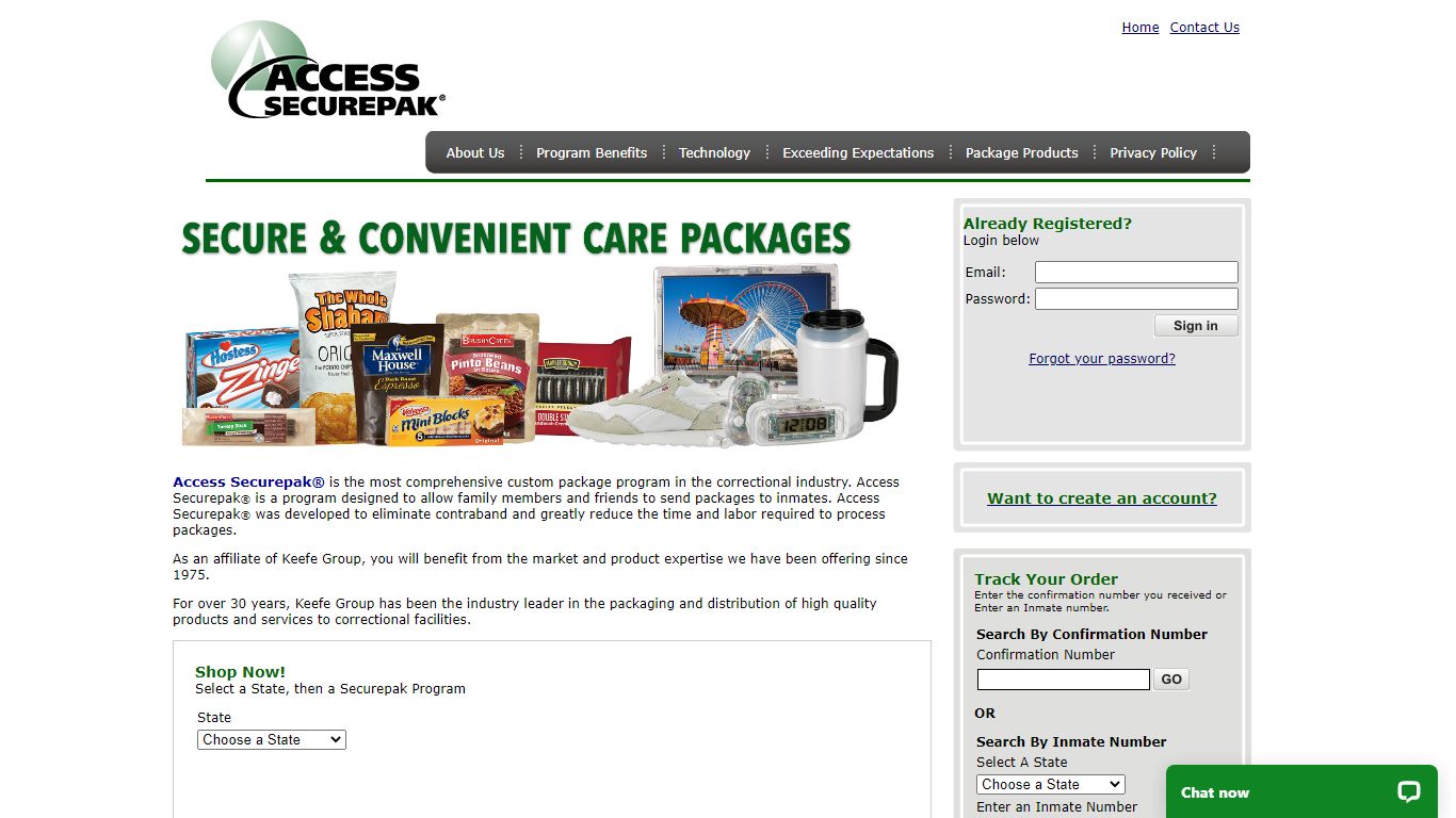Putnam County Justice Center Package Program - Access Securepak