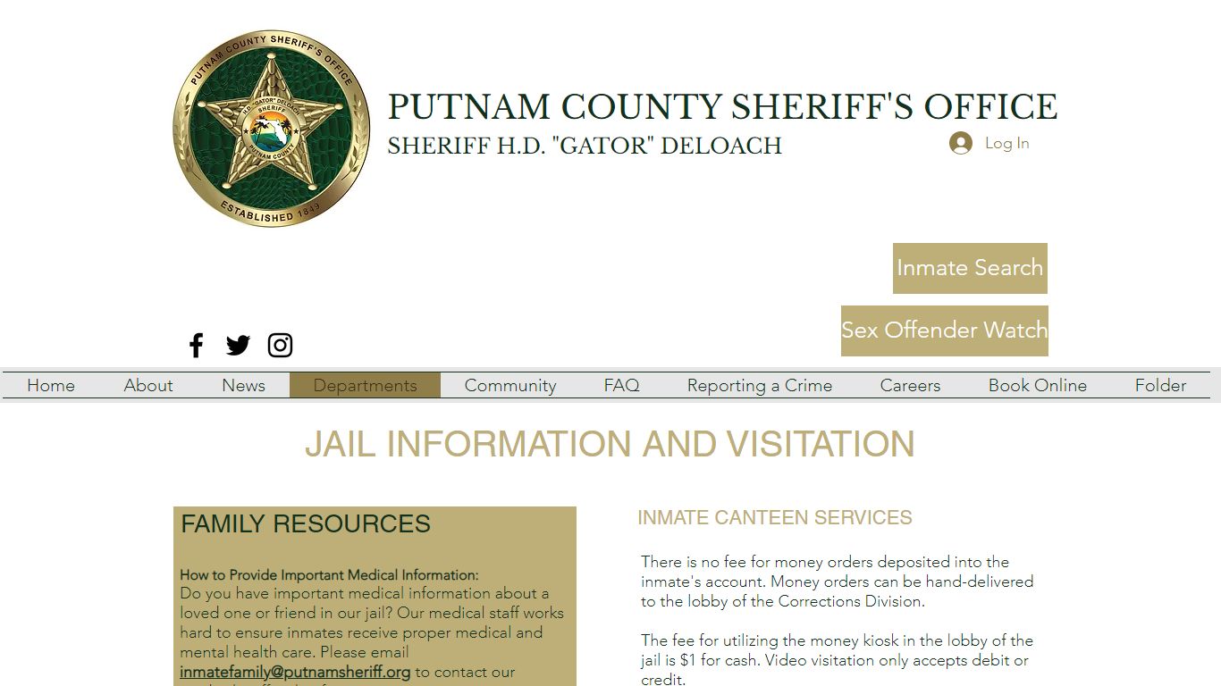 Offender Family Resources | Putnam County Sheriff's Office